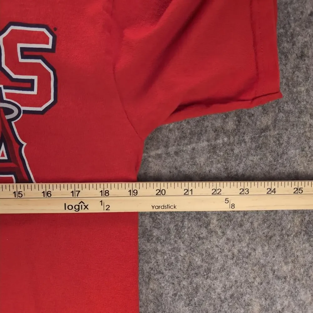 Los Angeles Angels Shirt Boys XL Red MLB Baseball Genuine Merchandise Pujols 5